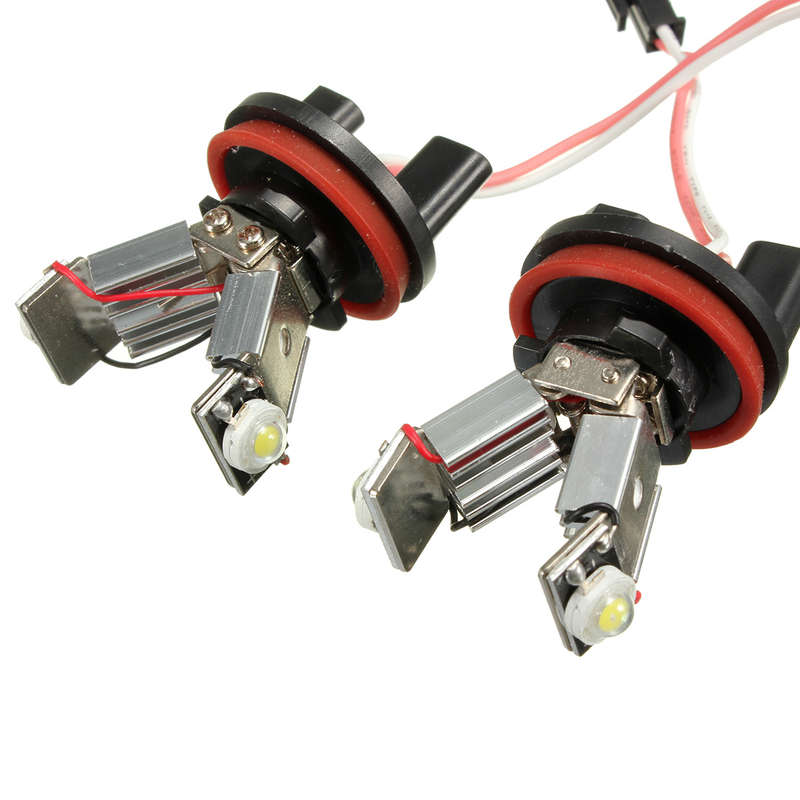 LED Angel Eyes Halo RING Light H8 Bulb Error Free For BMW EE90 E91 E92 E93