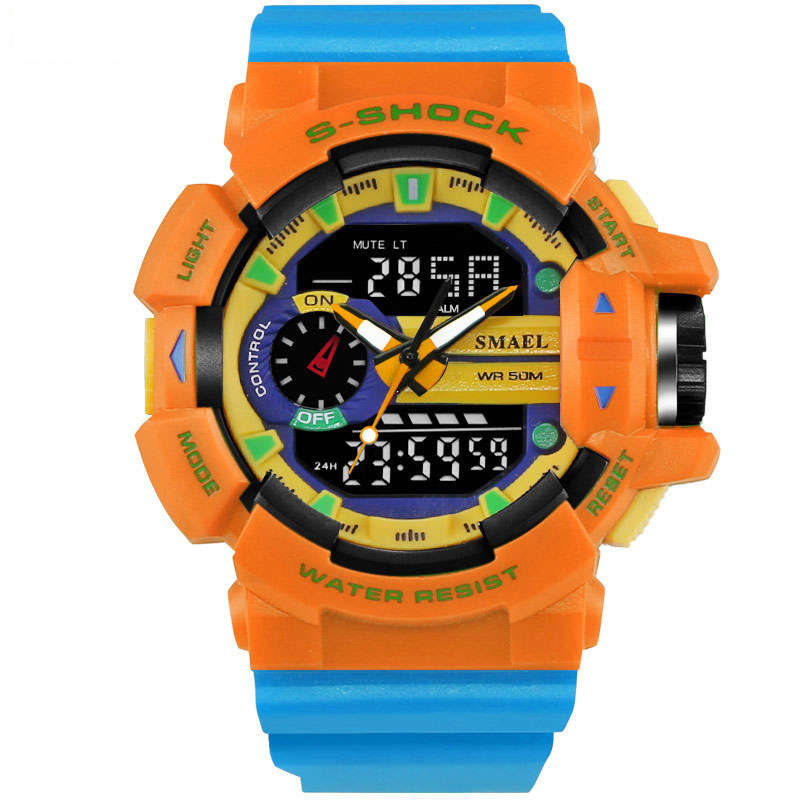 SMAEL 1436 Military Style LED Digital Watch Display Time Date Sport Wristwatch