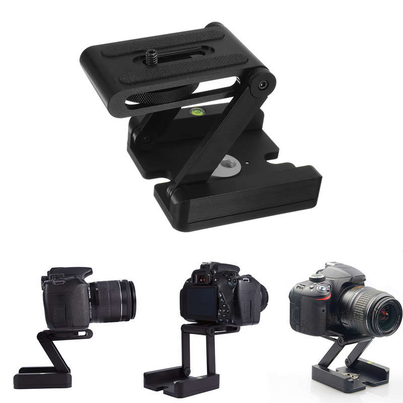 Camera Flexible Tripod Z Pan Bracket Tilt Head Folding Photography Studio Stand