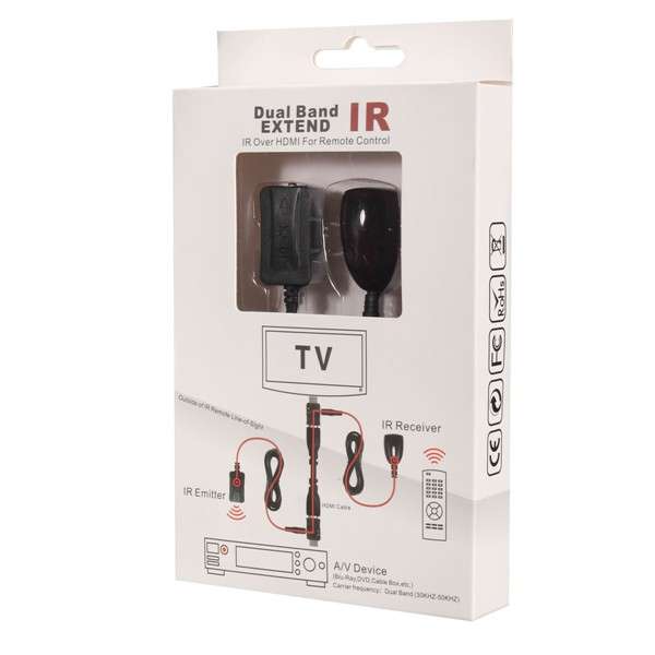 IR Extender Over HD Multimedia Interface Remote Control Adapters Receiver Transmitter Cable Kit