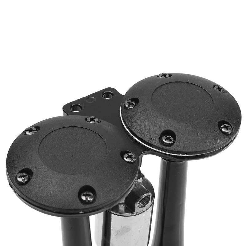 12V 150db Loud Dual Black Car Truck Trumpet Air Horn Horns Mega Train Universal