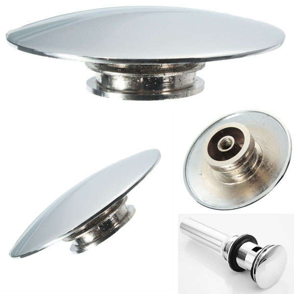 Bathroom Toilet Drainer Push Type Switch Drain Strainers Panel Parts Basin Waste Pop Up Switch