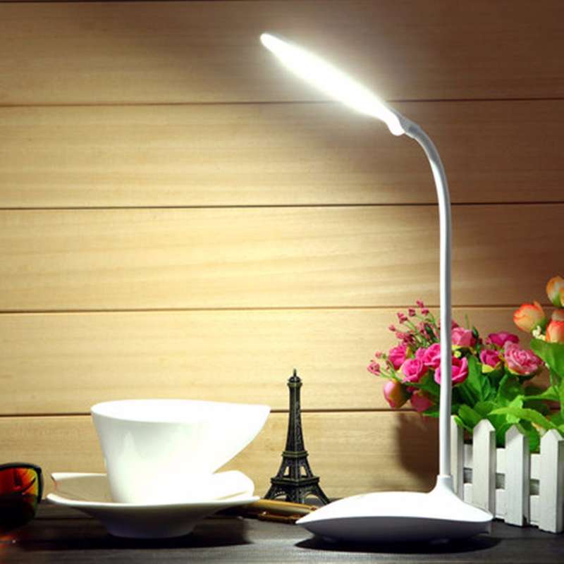 Flexible Rechargeable Dimmable USB LED Night Light Bedside Desktop Reading Table Lamp