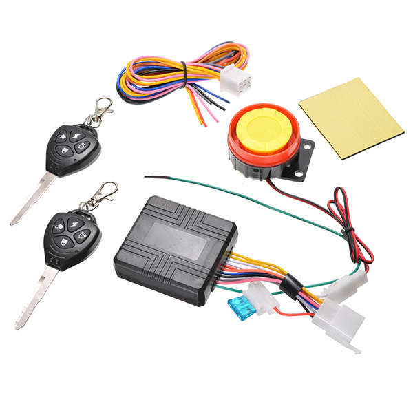 12V 125dB Motorcycle Alarm System Remote Control Anti-theft With 2 Keys