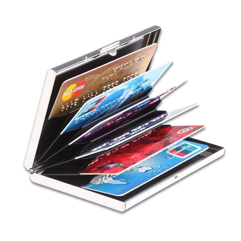 Waterproof Protection Aluminum Pocket Wallet Business Credit Card Portable Case