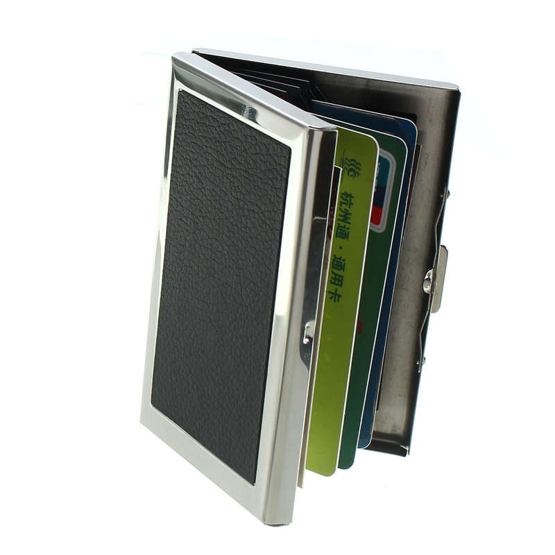 Waterproof Protection Aluminum Pocket Wallet Business Credit Card Portable Case