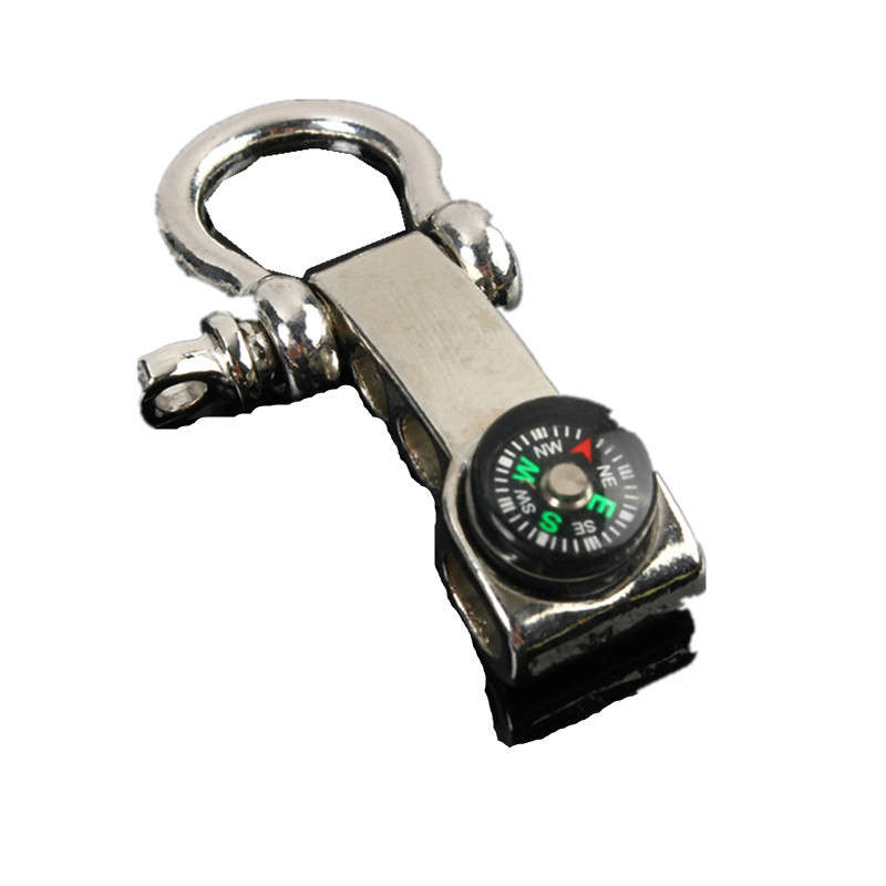 Adjustable Paracord Survival Stainless Buckle with Compass Fishing Tool