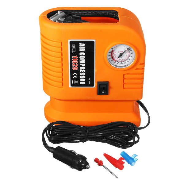 300 PSI 12V Motorcycle Air Compressor Electric Pump Tyre Inflator Gauge