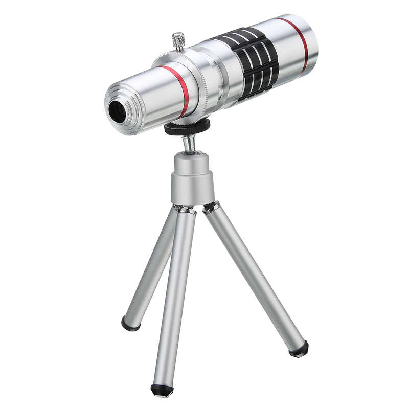 18X Optical Zoom Telescope Camera Lens Tripod Kit And Back Case Cover For iPhone 7
