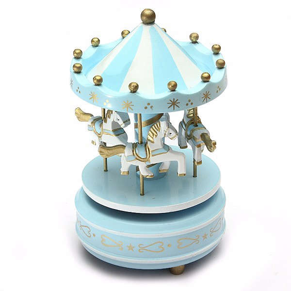 4 X Kids Carousel Music Box Merry Go Round Musical Devolopment Toys Room Decor