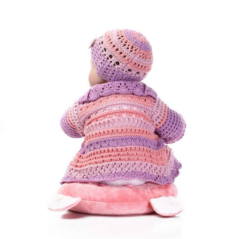 NPK 16 Inch 42cm Reborn Baby Soft Silicone Doll Handmade Lifelike Baby Girl Dolls Play House Toys Bi