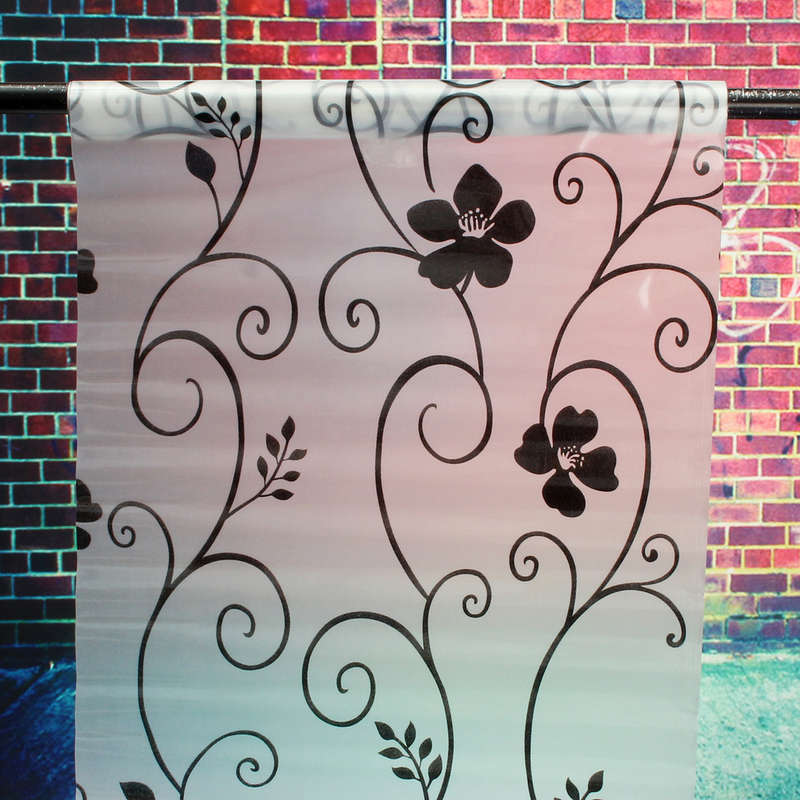 45x200CM PVC Frosted Waterproof Sticker Glass Privacy Shower Screen Window Cover Film Decor