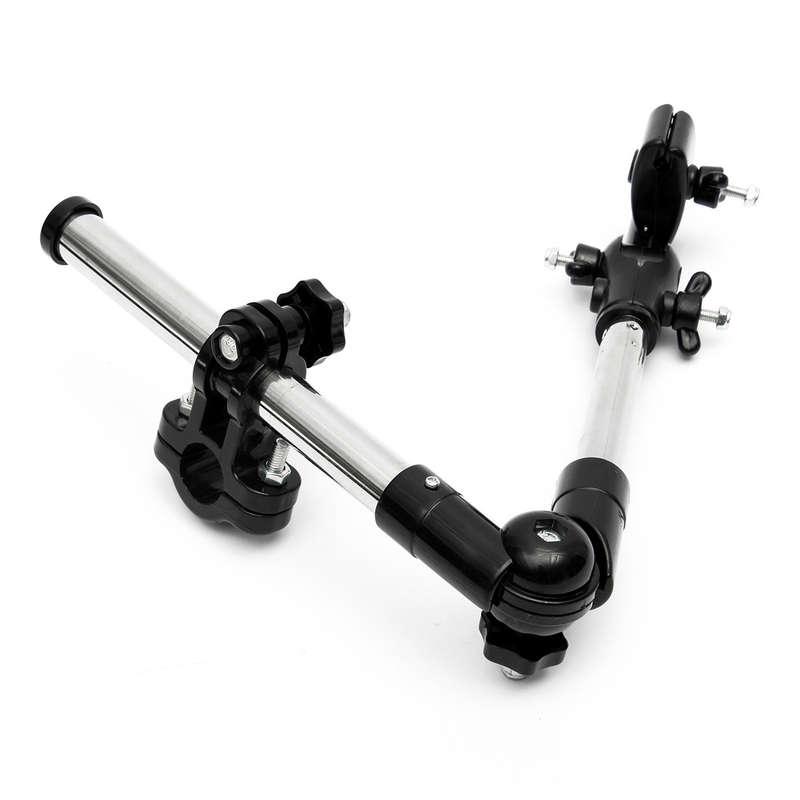 Umbrella Stand Baby Car Supporter Connector Holder Pipe Bar Attachment Clamp Wheelchair Scooter