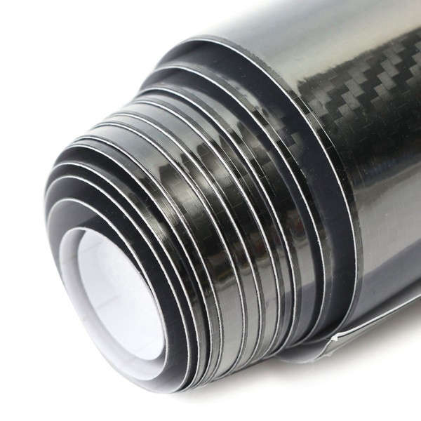 15cmx150cm 5D Carbon Fiber Vinyl Film Car Sticker Shinny Gloss Wrap Decal
