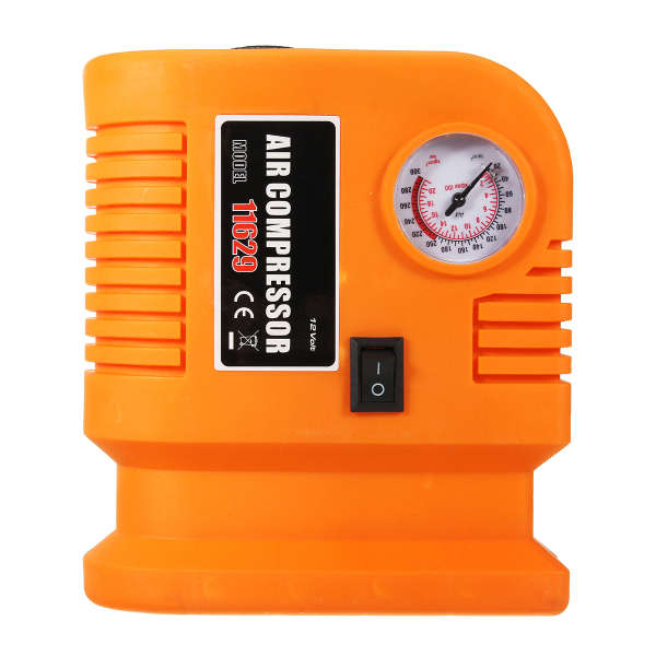 300 PSI 12V Motorcycle Air Compressor Electric Pump Tyre Inflator Gauge