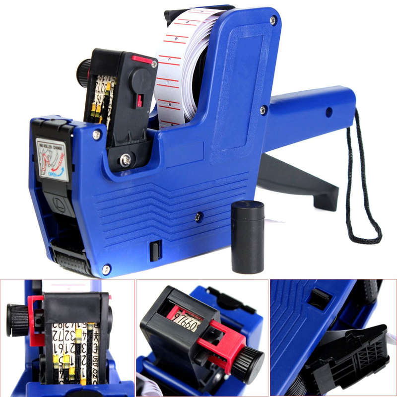 MX-5500 8 Digits Price Tag Labeler Supermarket Labeller Label Paper Ink Gun