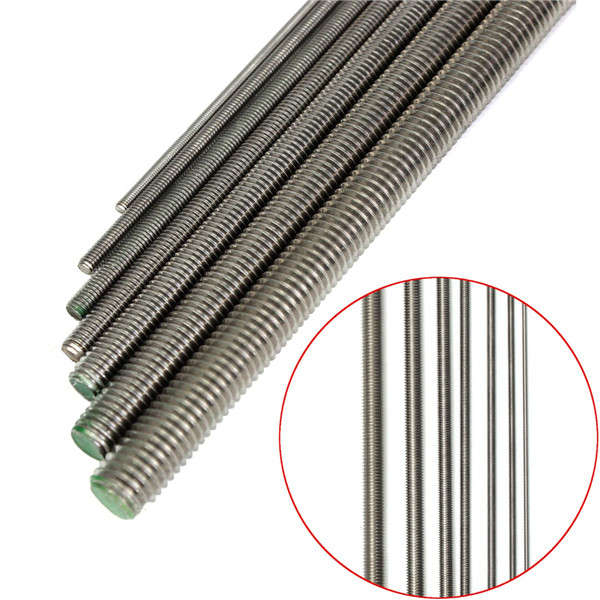 500mm M3 to M12 Stainless Steel Threaded Rod Screw Rod