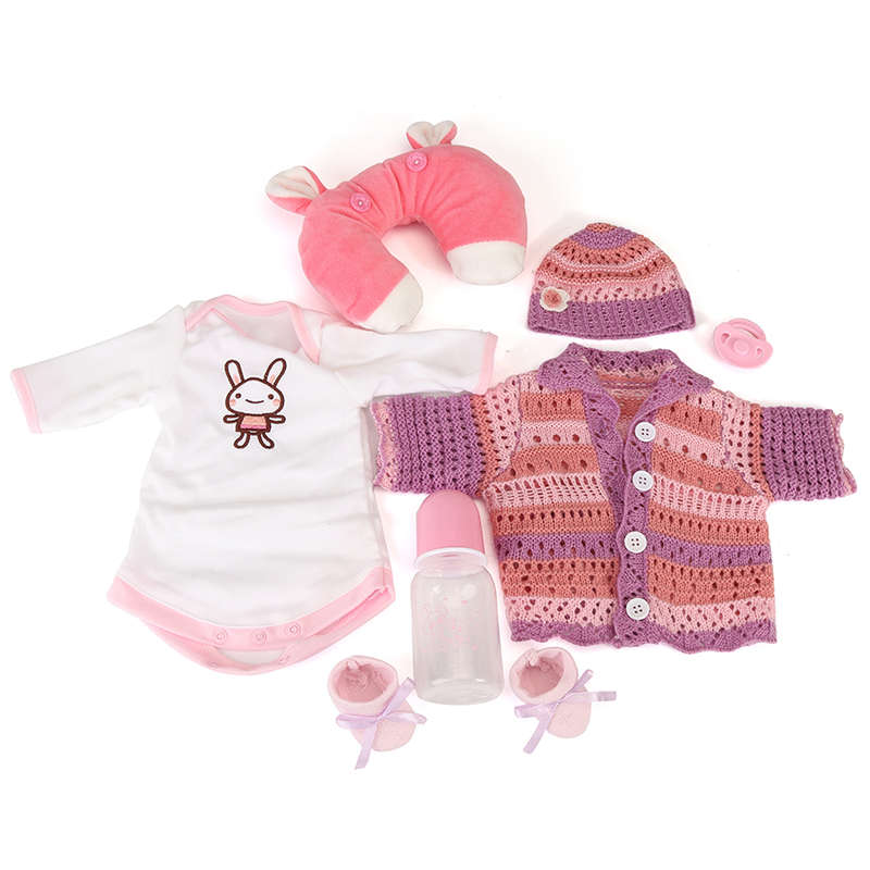 NPK 16 Inch 42cm Reborn Baby Soft Silicone Doll Handmade Lifelike Baby Girl Dolls Play House Toys Bi