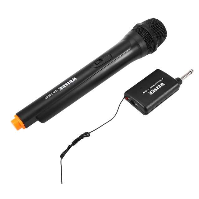 Professional VHF Wireless Handheld Dual Channel Transmitter Microphone WEISRE DM-3308A