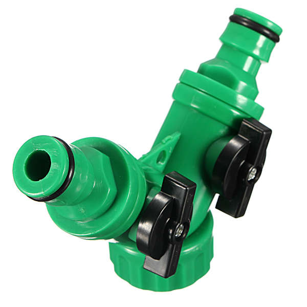Screw Hose Pipe Splitter 2 way Connector Adaptor Garden Tool Quick