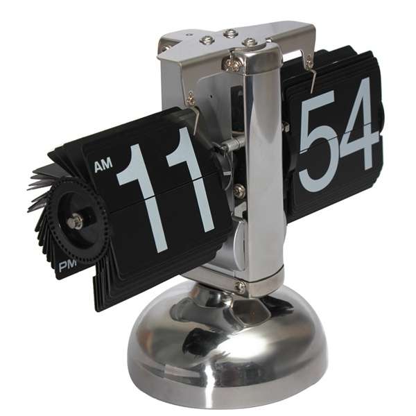 Giant Big Number Auto Flip Scale Design Desk Digital Clock