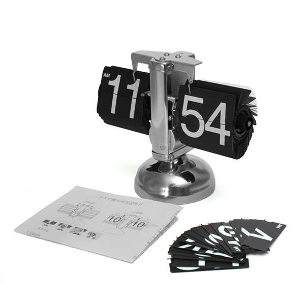 Giant Big Number Auto Flip Scale Design Desk Digital Clock