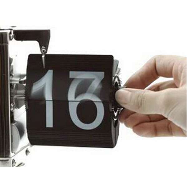 Giant Big Number Auto Flip Scale Design Desk Digital Clock