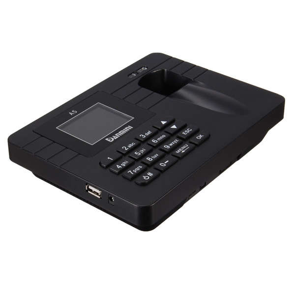 Time Recorder TFT Screen Clocking In Clock Machine Employee Attendance Check Fingerprint+Password Bu