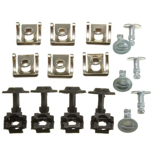 Set Undertray Guard Engine Cover Fixing Fitting Clips Screws Kit For AUDI A4 A6