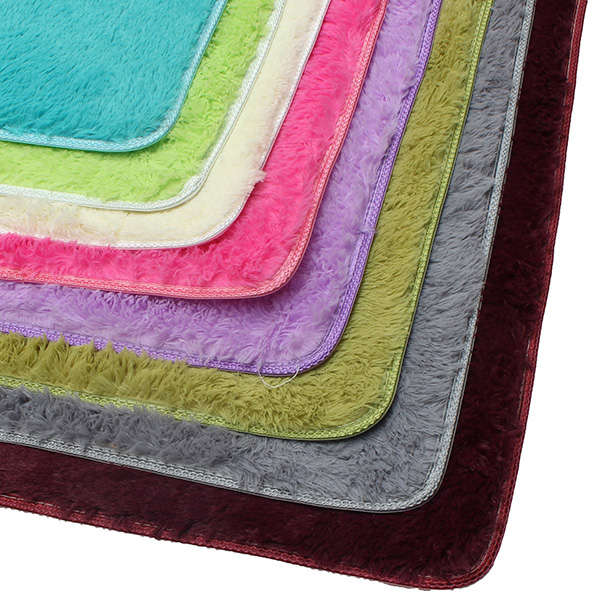80x120cm Velvet Carpet Non-slip Bedroom Yoga Floor Mat Rug