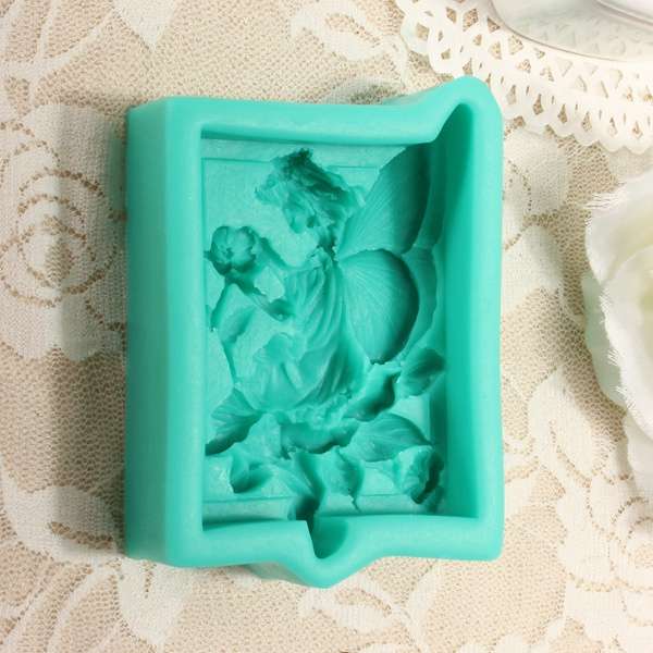 3D Silicone Angel Wing Flower Cake Mold Soap Mould Creative Kitchen Baking Accessories