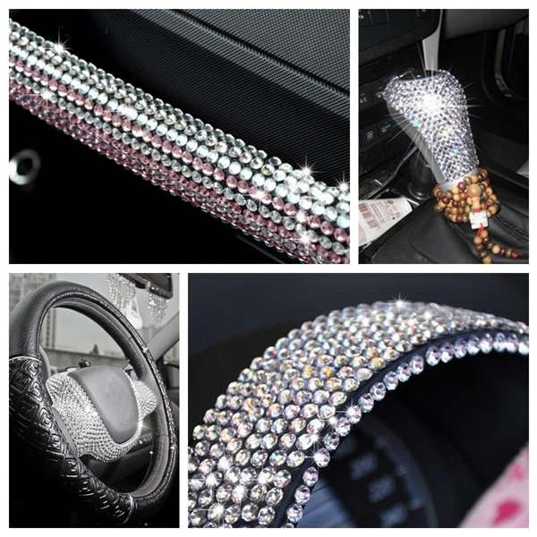 1558pcs 36 X8.5cm Bling Crystals Rhinestones Stickers For Motor Car Mobile PC Decoration