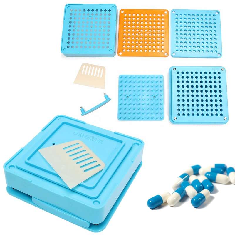100 Holes Size 0 Manual Capsule Filling Machine Filler Board Plate Kit