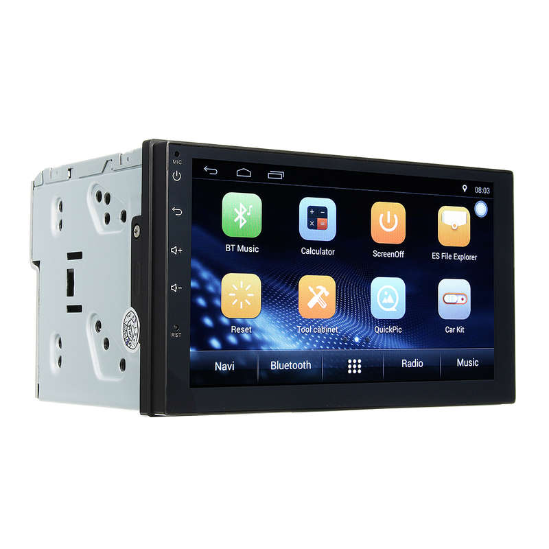 7 Inch Double 2Din Car Radio Stereo Quad Core Android 6.0 MP5 Player GPS 3G 4G WiFi