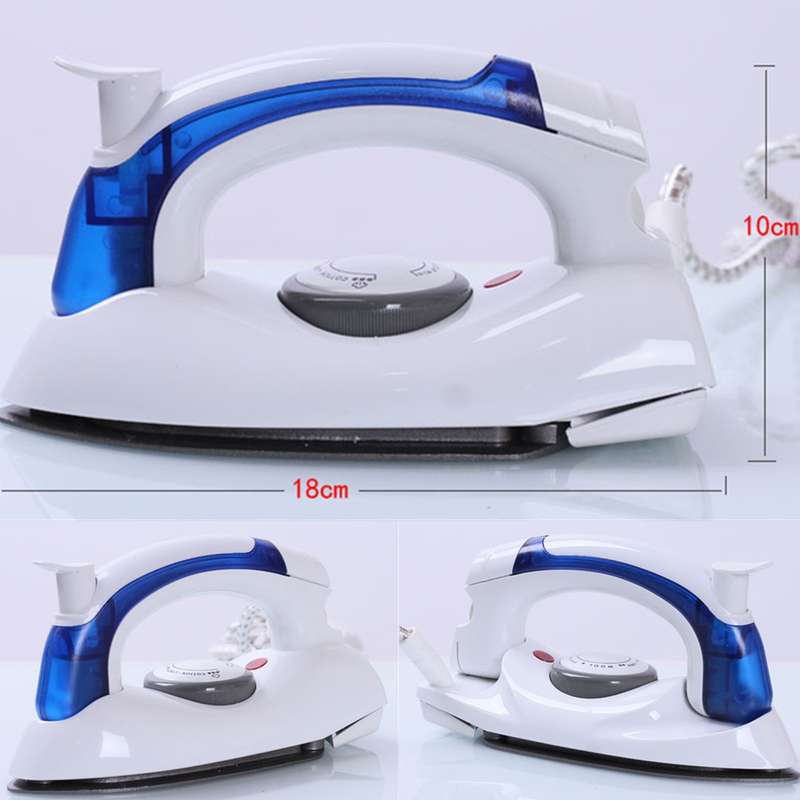 Portable Foldable Folding Adjustable Thermostatic Compact Handheld Flat Travel Steam Iron Temperatur