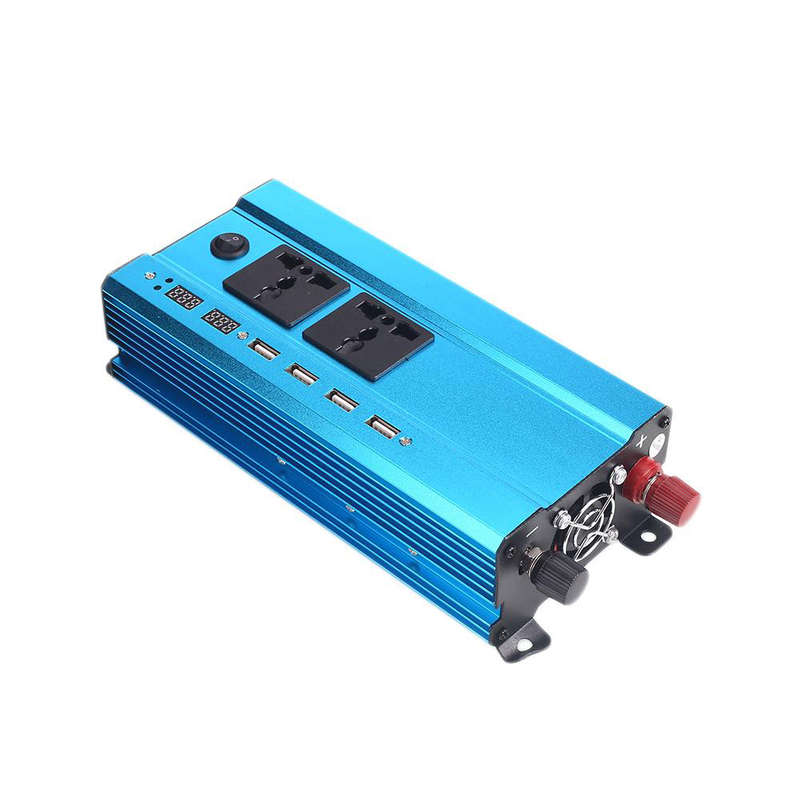 3000W/4000W DC12V/24V to AC220V Solar Power Inverter Charger LED Pure Sine Wave Converter