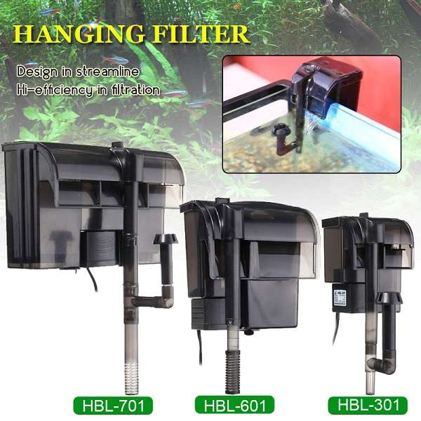 Power Filter Hang-on Aquarium Filter Fish Tank Filter External Hanging Fish Tank Power Filter