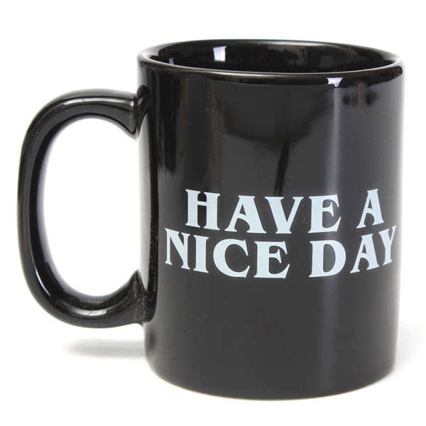 10oz Novelty Ceramic Middle Finger Coffee Cups Personality Office Gifts Have A Nice Day Mug