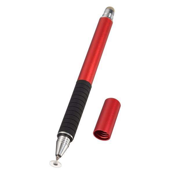 2 in 1 Universal Touch Screen Drawing Point Dics Fiber Tip Stylus Pen for iPad Smartphone Tablet