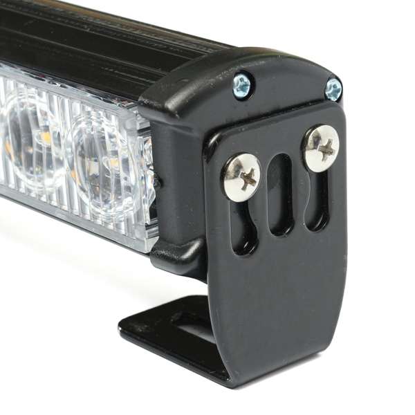 27inch LED Strobe Light Bar Traffic Emergency Flash Warning Lamp White&Amber For Car Vehicle Truck