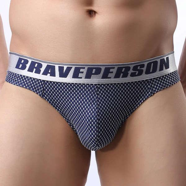 BRAVE PERSON Mens Sexy Jacquard G-string Thongs T-back Briefs