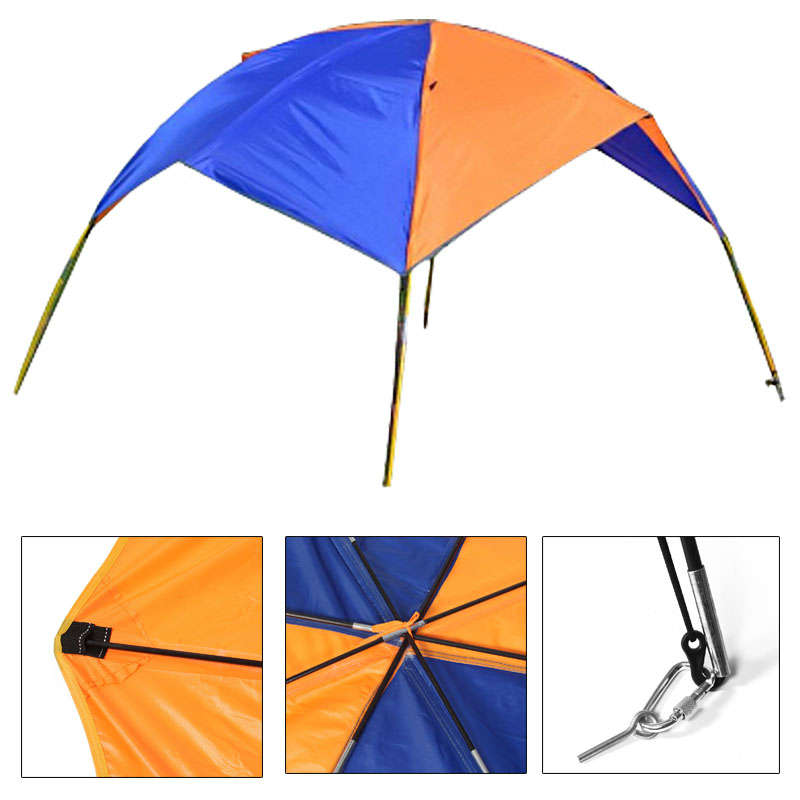 IPRee&reg; Sun Shelter Fishing Tent Inflatable boat Rubber Boat for 2 person Boat Awning