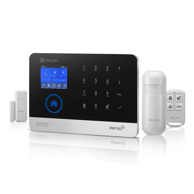 Digoo DG-HOSA 433MHz Wireless GSM&WIFI DIY Smart Home Security Alarm Systems Kits Infrared Motion Se
