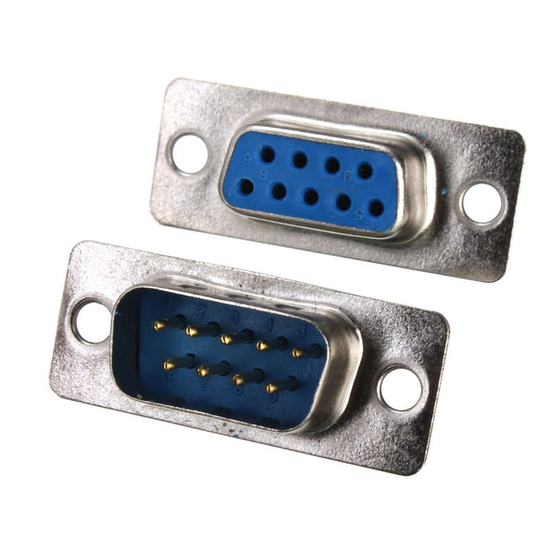 10Pcs RS232 Serial Port 9 Pin DB9 Connector Female Male Solder Soldering Plug