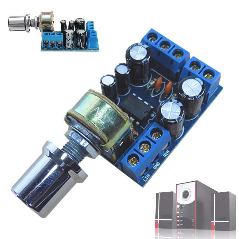 TDA2822M 1W x 2 Dual Channel Audio Amplifier Stereo Module Board Volume Control