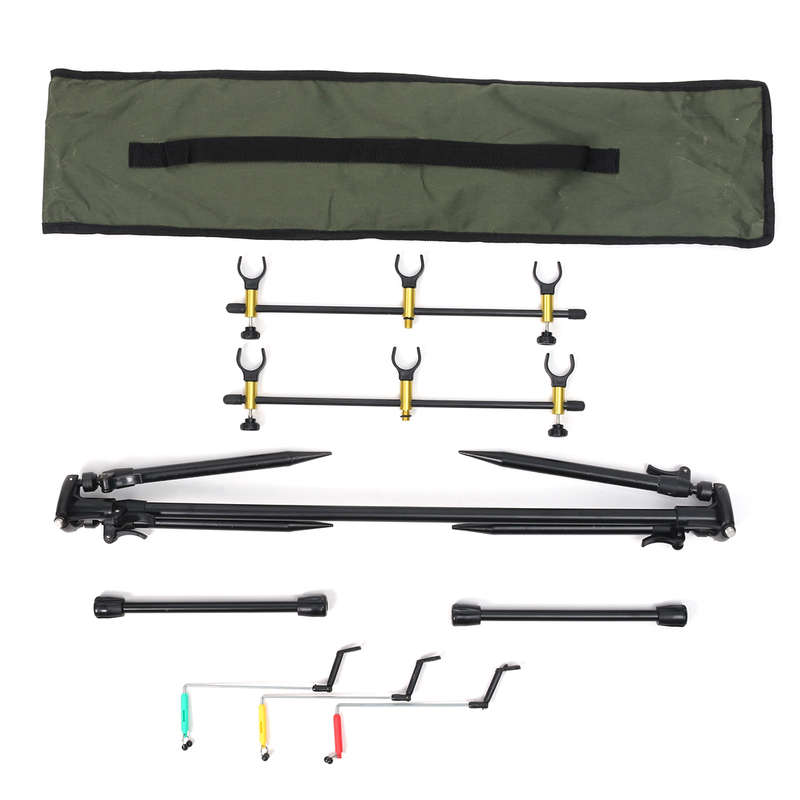 ZANLURE Adjustable Retractable Carp Fishing Rod Pod Stand Holder Folding Pole Fishing Tackle