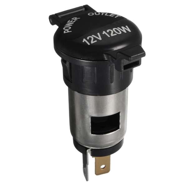 12V 120W Cigarette Lighter Socket Plug Adapter with Cable For Motorcycle Car