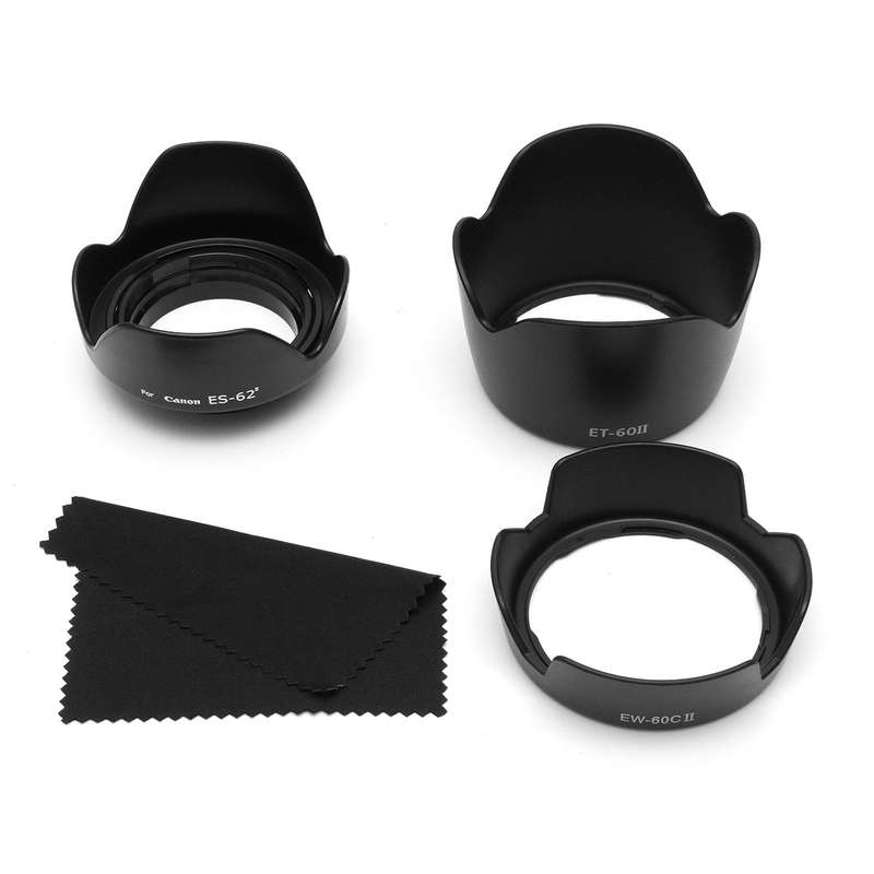 EW-60C II ET-60 II ES-62 II Lens Hood for CANON EF 18-55mm 55-250mm 50mm f1.8 II