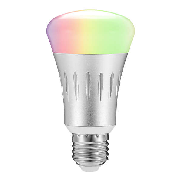 ARILUX&reg; E27 8W RGB + White Dimmable Smart WIFI LED Light Bulb Works with Amazon Alexa Echo AC85-