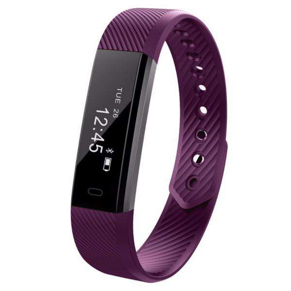 ID115HR Heart Rate Monitor Smart Bracelet Fitness Tracker Step Counter Wristband for Android IOS